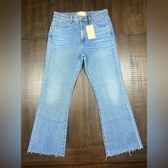 NWT CQY Denim Wes Cropped Jeans, Dream Wash, 100% Cotton Size 27 - Picture 1 of 11